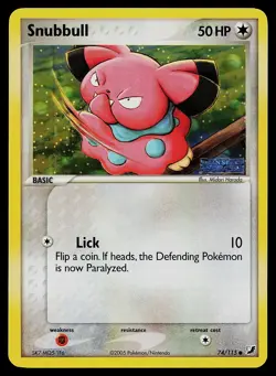 Pokemon Card - Snubbull Unseen Forces 74/115 Reverse Holo Stamped - Image 1