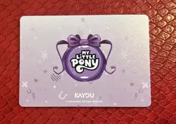 My Little Pony Kayou Card Applejack Exclusive Card MLPME01-UR-016L4 - Image 2