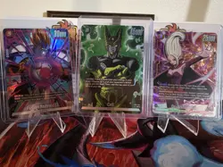 Cell SR FB02-084 Secret Rare Alternate Art Dragon Ball Fusion World 3 Card Lot - Image 1