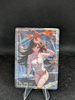 Amber Genshin My Lord Please Stay Goddess Story Waifu Spicy TCG Single Card - Image 1