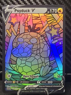 Psyduck & Golduck CUSTOM Stained Glass Holo Cards -Display Only LAST SET - Image 3
