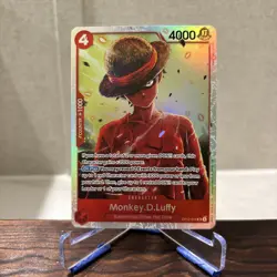 One Piece TCG Monkey D Luffy Card OP12-015 Super Rare Legacy of The Master NM - Image 1