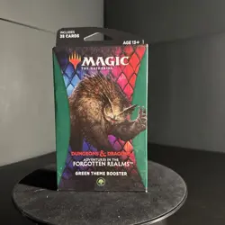 NEW! Magic the Gathering Dungeons & Dragons Forgotten Realms Green Booster Pack - Image 1