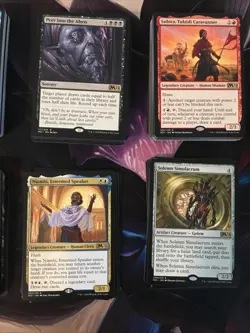 Magic the Gathering (Lot of 370) M21 Core Set Lot Rares Tokens + More Cube - Image 3