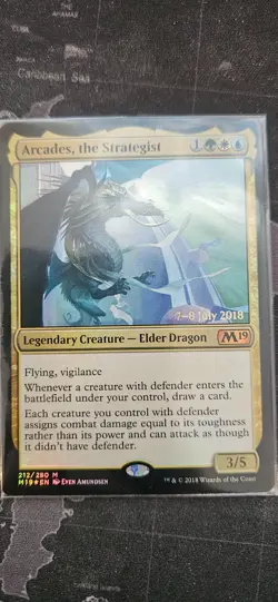 MtG Arcades, the Strategist Foil Promo from M19 - Image 1