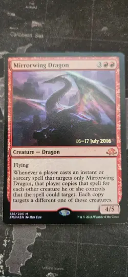 MtG Mirrorwing Dragon Foil Promo - Image 1
