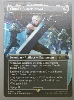 MTG x FINAL FANTASY SECRET LAIR - CLOUD'S BUSTER SWORD #1865 NON-FOIL - Image 1