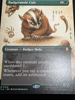 Magic:Avatar:The Last Airbender-Badgermole Cub (Borderless) M-326 - Image 4