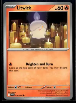 Litwick SV: White Flare 016/086 NM Pokemon TCG | Buy 10 Get 10 Free - Image 1