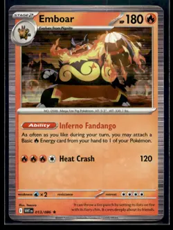 Emboar SV: White Flare 013/086 NM Pokemon TCG | Buy 10 Get 10 Free - Image 1