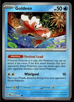 Goldeen (Poke Ball Pattern) SV: Prismatic Evolutions 020/131 NM Pokemon TCG | Bu - Image 1