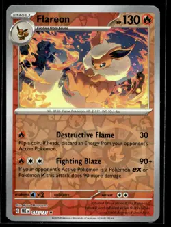 Flareon SV: Scarlet & Violet 151 136/165 NM Pokemon TCG | Buy 10 Get 10 Free - Image 1