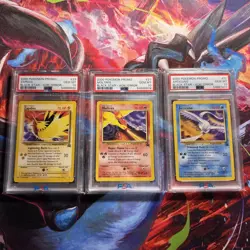 Pokemon TCG 2000s Black Star Promo Moltres, Zapdos, Articuno/ Aoki Error PSA 10 - Image 1