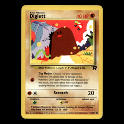 Diglett 52/82 Team Rocket Moderately Played Pokemon TCG | Buy 10 Get 10 Free - Image 1