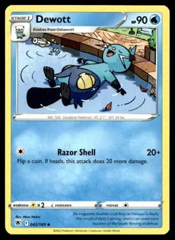Dewott Uncommon SWSH10: Astral Radiance 042/189 - Use Add MP Buy 10 Get 10 Free - Image 1