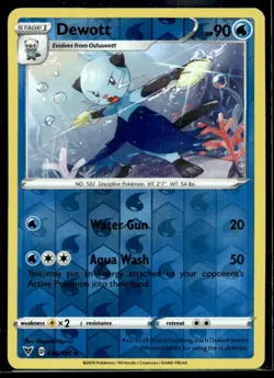 Dewott SWSH04: Vivid Voltage 034/185 MP Pokemon TCG | Buy 10 Get 10 Free - Image 1