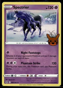 Spectrier Trick or Trade BOOster Bundle 2023 081/196 MP Pokemon TCG | Buy 10 Get - Image 1