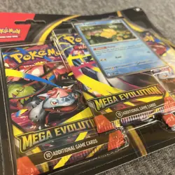 Pokemon TCG Mega Evolution 3 Pack Blister w/ Psyduck Or Golduck Promo NEW-SEALED - Image 2