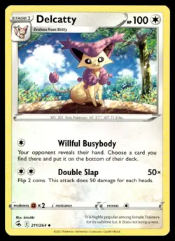 Delcatty Uncommon SWSH08: Fusion Strike 211/264 - Use Add MP Buy 10 Get 10 Free - Image 1
