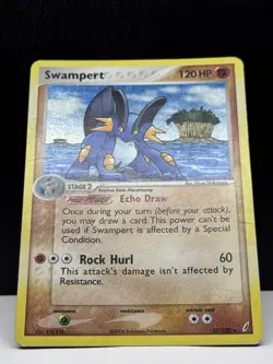 SWAMPERT Crystal Guardians POKEMON 2006 Holo 27/100 Vintage MP - Image 3