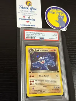 DARK MACHAMP (PSA 6) Pokemon Team Rocket 1st Edition Holo 10/82 - New Cert - ✨ - Image 2