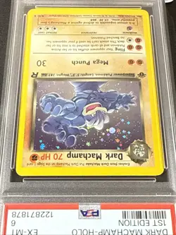 DARK MACHAMP (PSA 6) Pokemon Team Rocket 1st Edition Holo 10/82 - New Cert - ✨ - Image 5