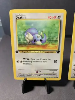 Pokemon TCG Dratini & Dark Dragonair Team Rocket 1st Edition 33/82 VTG WOTC 2000 - Image 2