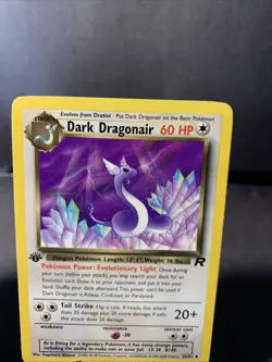 Pokemon TCG Dratini & Dark Dragonair Team Rocket 1st Edition 33/82 VTG WOTC 2000 - Image 4