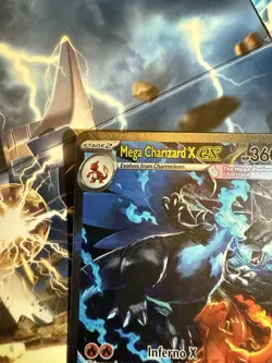 Mega Charizard X EX SIR 125/094 (English) Phantasmal Flames Pokemon TCG - Image 2