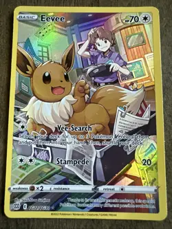 Pokemon TCG Eevee TG11/TG30 Swsh09: Brilliant Stars Trainer Gallery Ultra Rare - Image 1