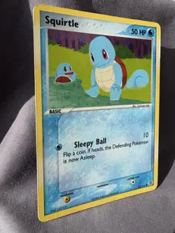 NM Squirtle 82/112 EX Fire Red & Leaf Green Reverse Holo Pokemon Card Rare - Image 4