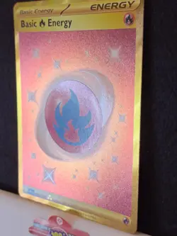 Pokemon Card 2023 Obsidian Flames Hyper Rare Holo FIRE ENERGY GOLD 230/197 NM/MT - Image 3