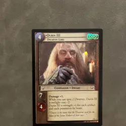 Lord Of The Rings CCG Reflections Foil Card 9R+3 Durin III Dwarven Lord - Image 1