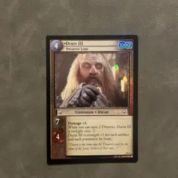 Lord Of The Rings CCG Reflections Foil Card 9R+3 Durin III Dwarven Lord - Image 2