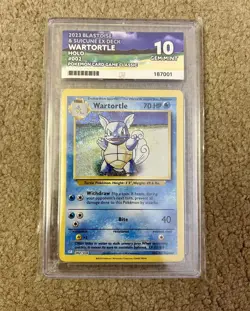 Wartortle 002 Classic Card Collection - Graded Ace 10 - Image 1
