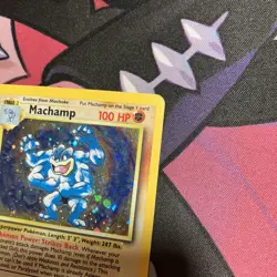 Pokemon TCG Cards 1st Edition Machamp 8/102 Base Set Holo Rare LP/MP - Image 3