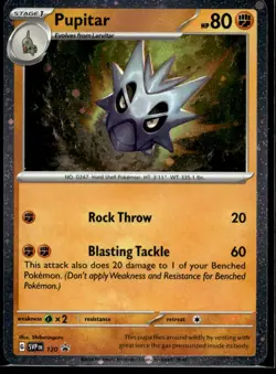 Pupitar - SV: Scarlet & Violet Promo Cards 120 LP Pokemon TCG |Buy10 Get10 Free - Image 1