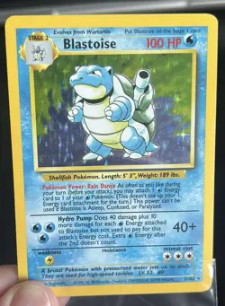 1999 Holo Rare Blastoise 2/102 Base Set Pokemon Card WOTC TCG - Image 3