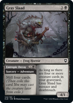 Gray Slaad // Entropic Decay - Battle for Baldur's Gate - English - NM - MTG - Image 1