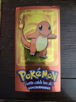 Charmander #4 of 5 Box Topper - [1999 Pokemon Topps Series 1] - Image 1