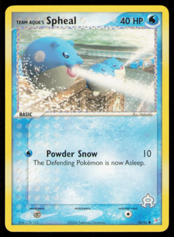 Team Aqua's Spheal 56/95 Common - 2004 Pokemon Team Magma vs Team Aqua LP - Image 1