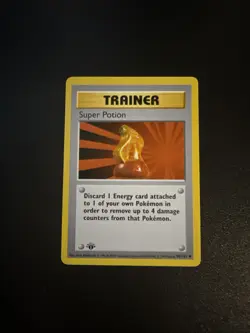 Pokemon Card - Super Potion Base Set (Shadowless) 90/102 1st Edition NM - Image 1
