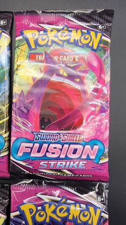 Pokemon TCG Sword & Shield Fusion Strike Booster Pack Set (4) - Factory Sealed - Image 3