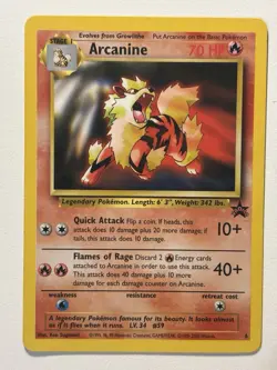 Black Star Promo Arcanine #6 WOTC (Very Rare) 1999 VTG Pokemon TCG MP - Image 1