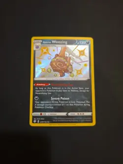 Pokemon Galarian Weezing SV077/SV122 Shining Fates: Shiny Vault Holo Rare - NM - Image 1