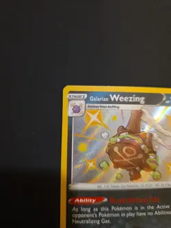 Pokemon Galarian Weezing SV077/SV122 Shining Fates: Shiny Vault Holo Rare - NM - Image 2