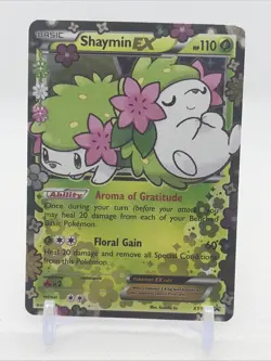 2016 Shaymin EX XY148 Pokemon Black Star Promo Full Art Holo Rare English - Image 1
