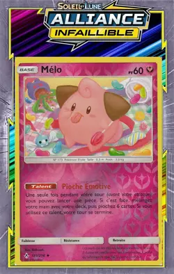 Melo Reverse-SL10:Alliance Infaillible - 131/214 - Carte Pokemon Neuve Francaise - Image 1