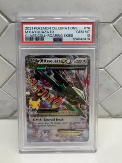 2021 Pokemon Celebrations M Rayquaza Ex Classic Collection PSA 10 #76/108 ???? - Image 1