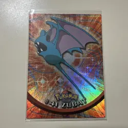 Zubat 41 Pokemon Topps Series 1 TV Animation Edition Pink Logo Non-Holo - Image 2